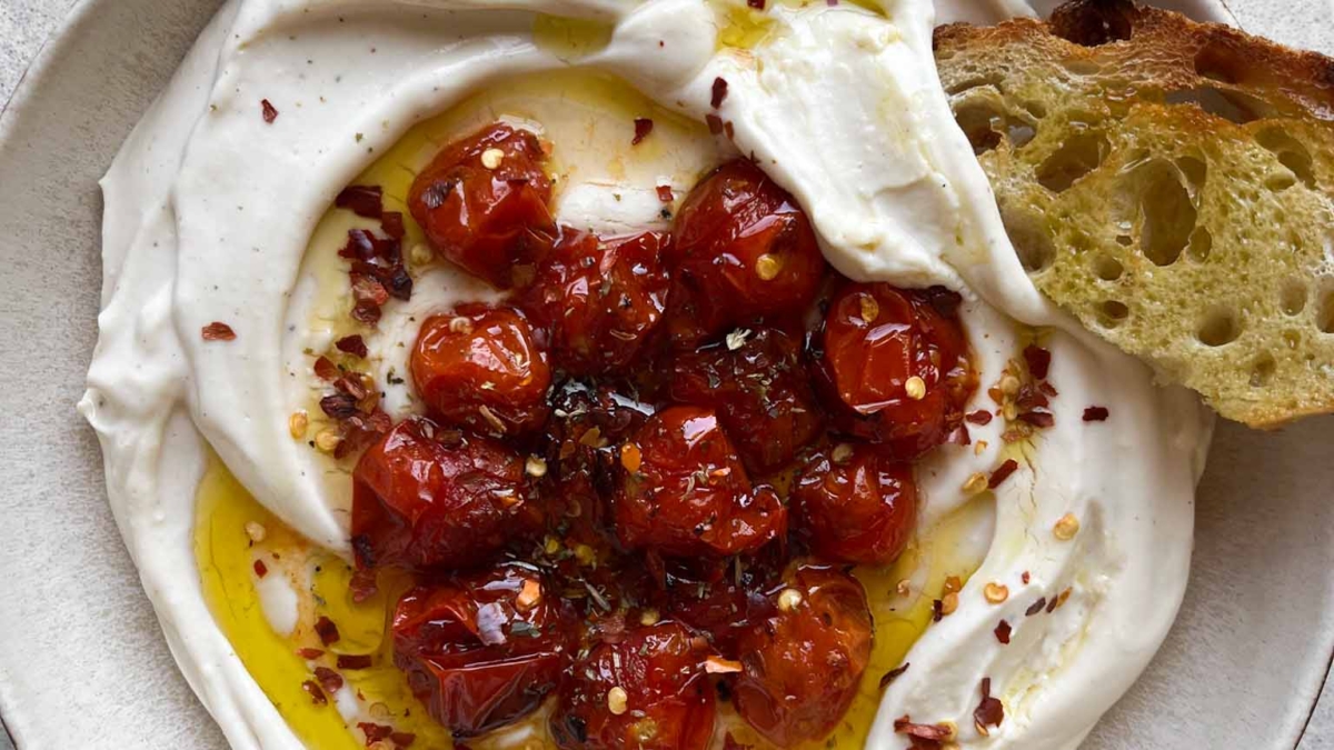Trempette crémeuse aux tomates grillées