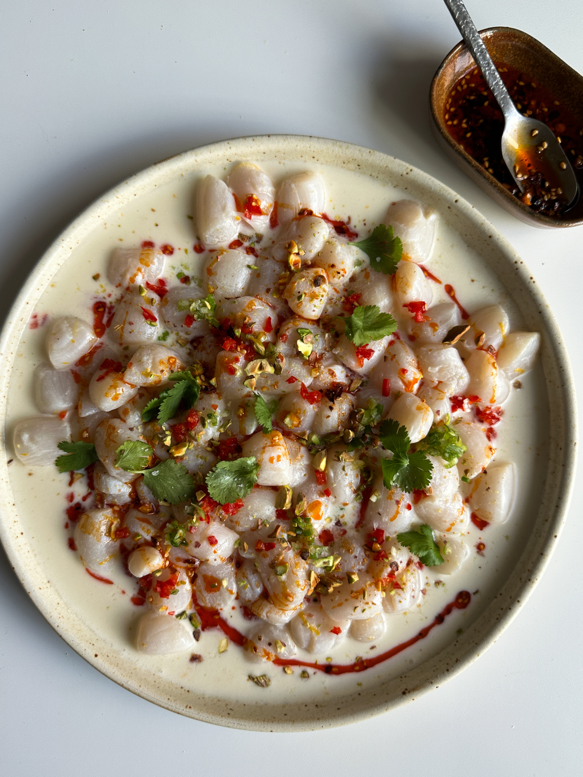 Coconut Milk and Orange Scallop Ceviche