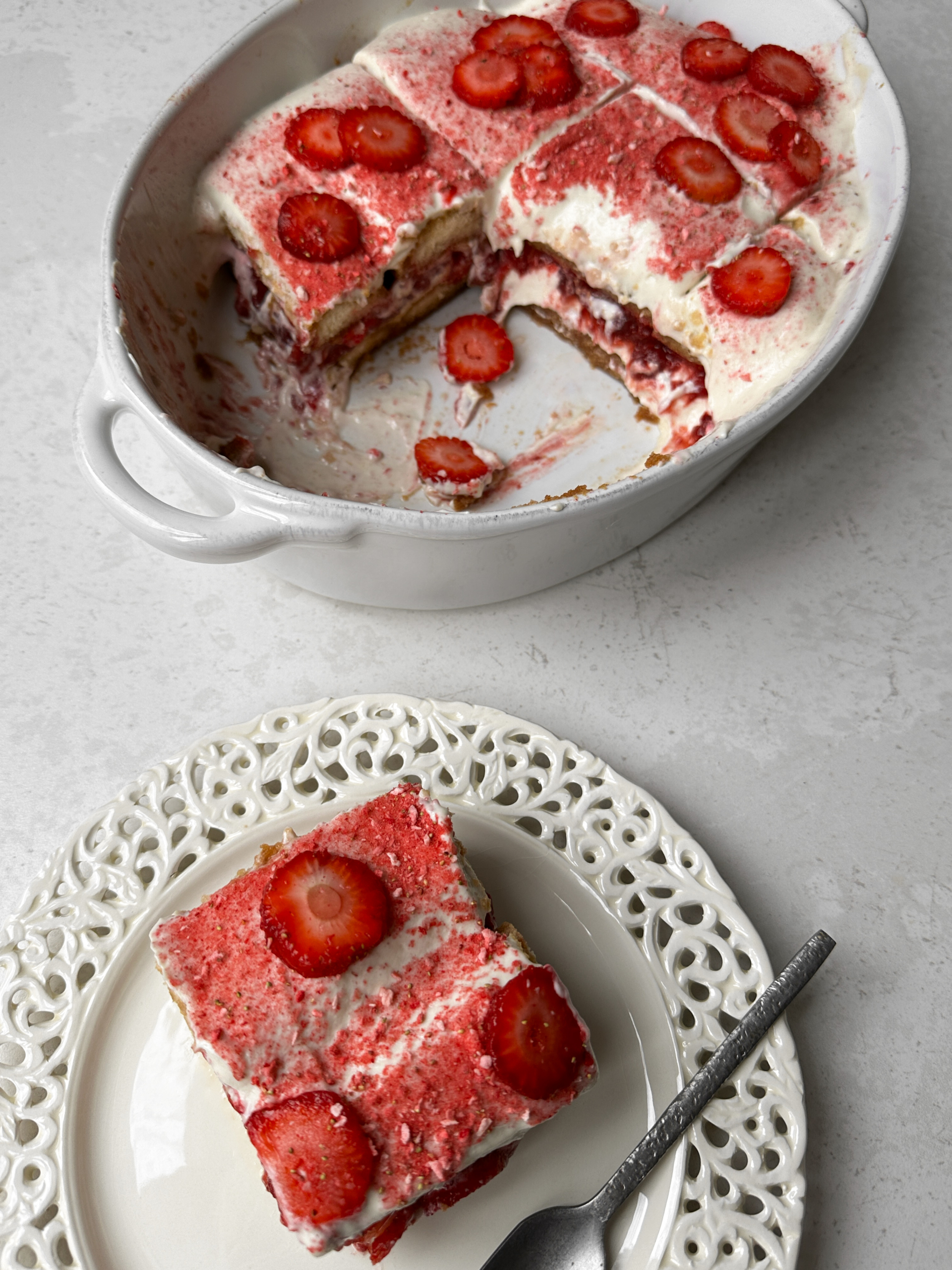 Dairy-Free Strawberry Tiramisu