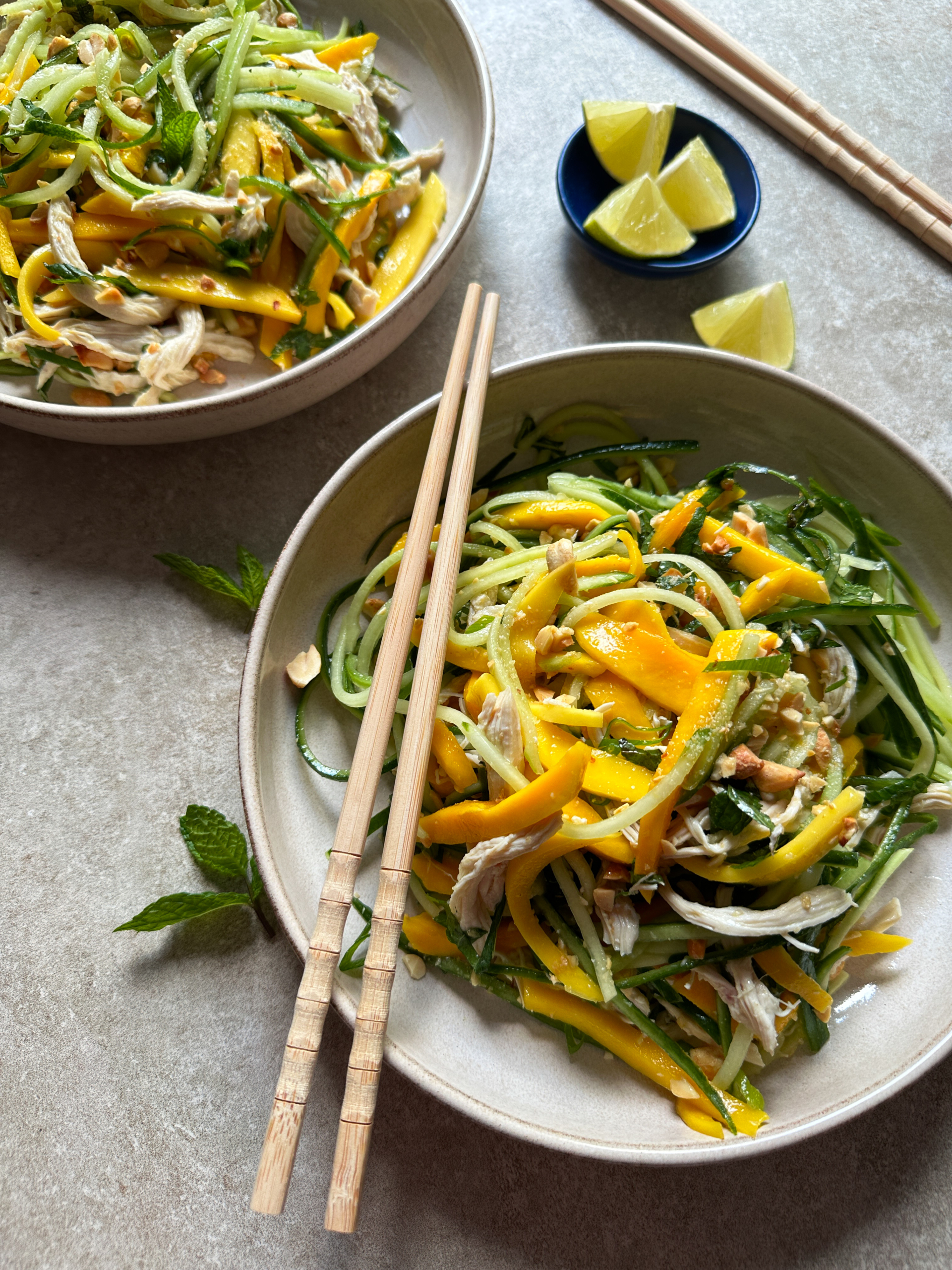 Mango, Chicken and Peanut Thai Salad