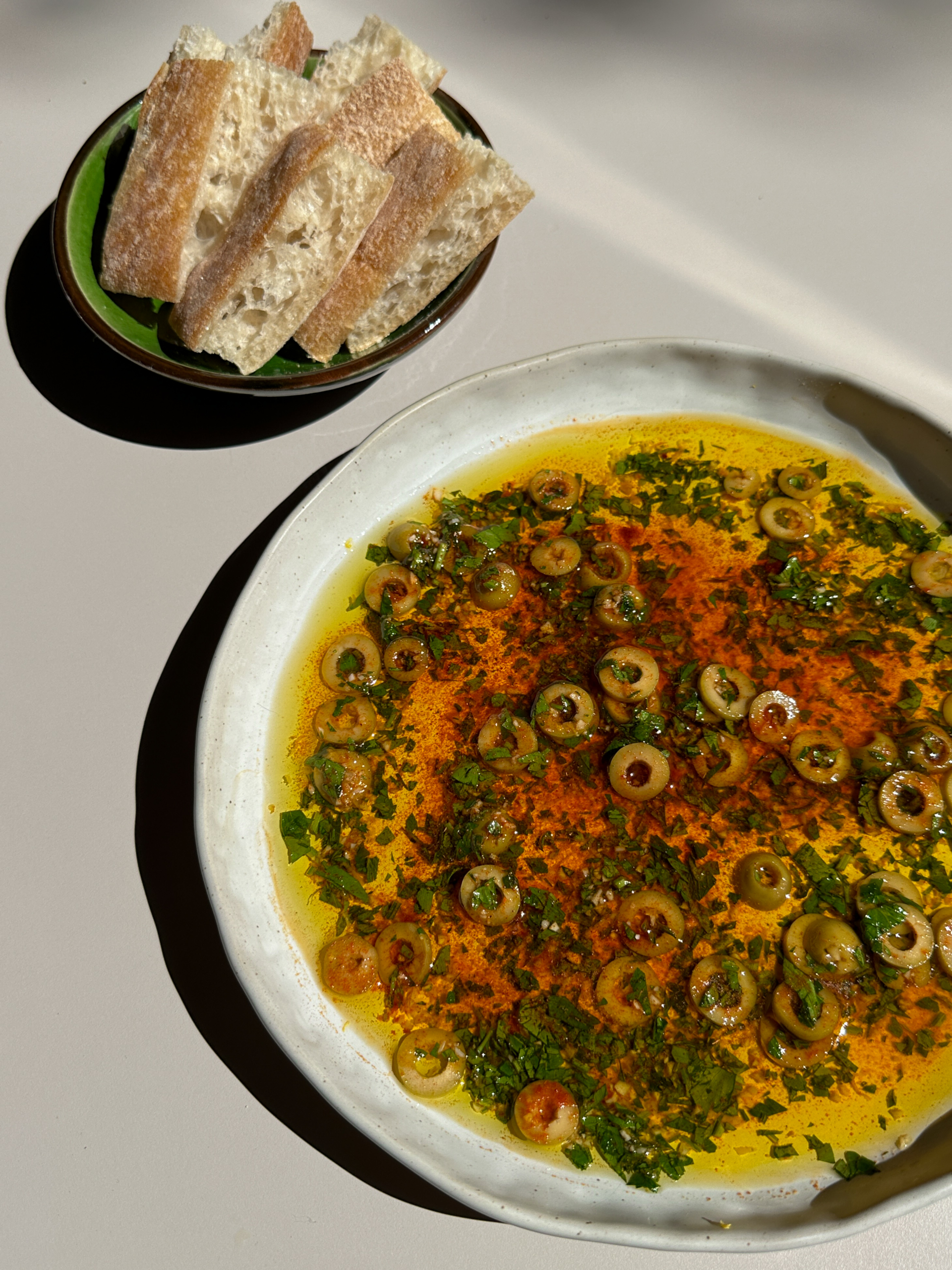 Garlic and Olive Dipping Oil