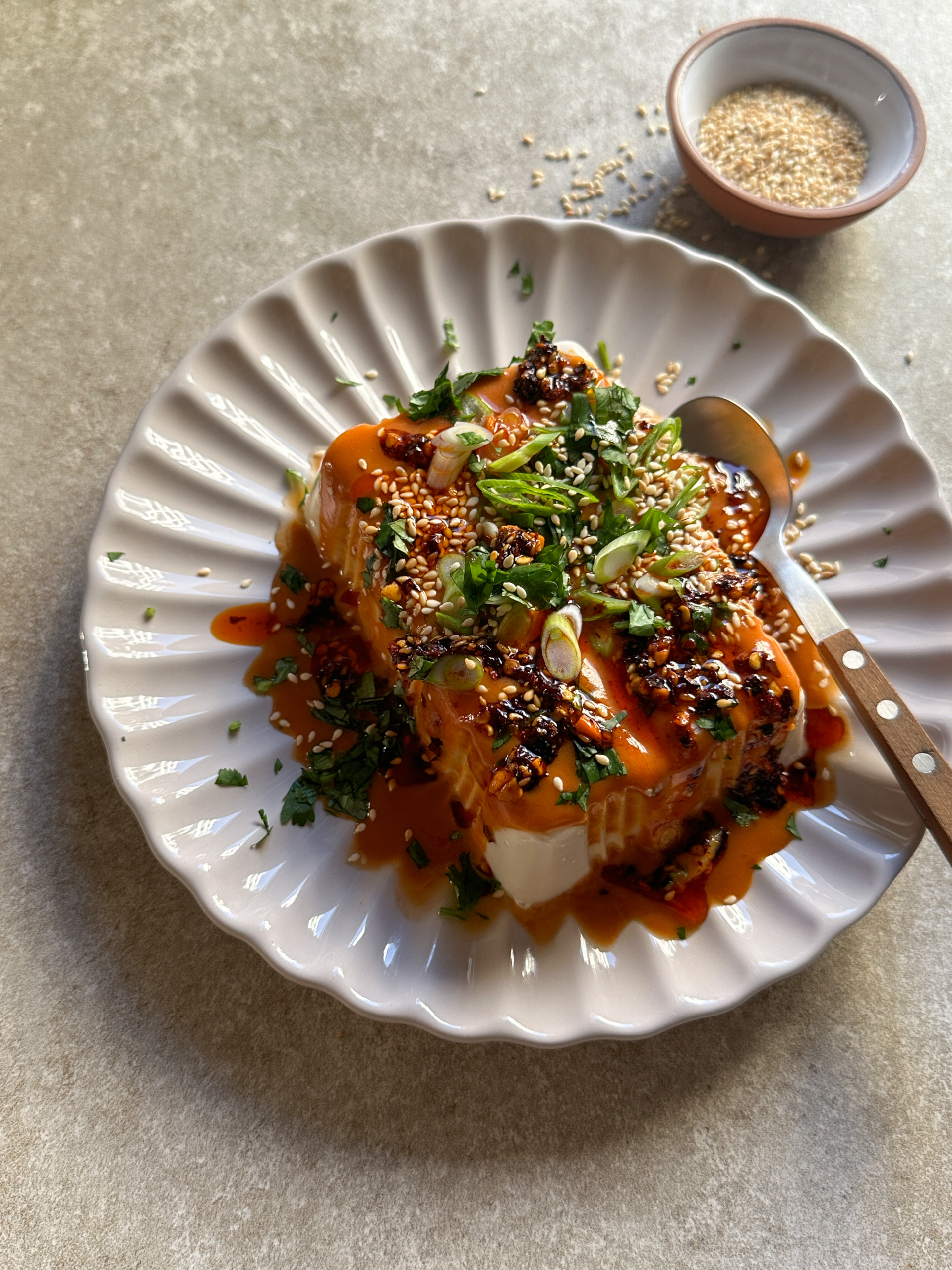 Spicy Peanut Butter Silken Tofu