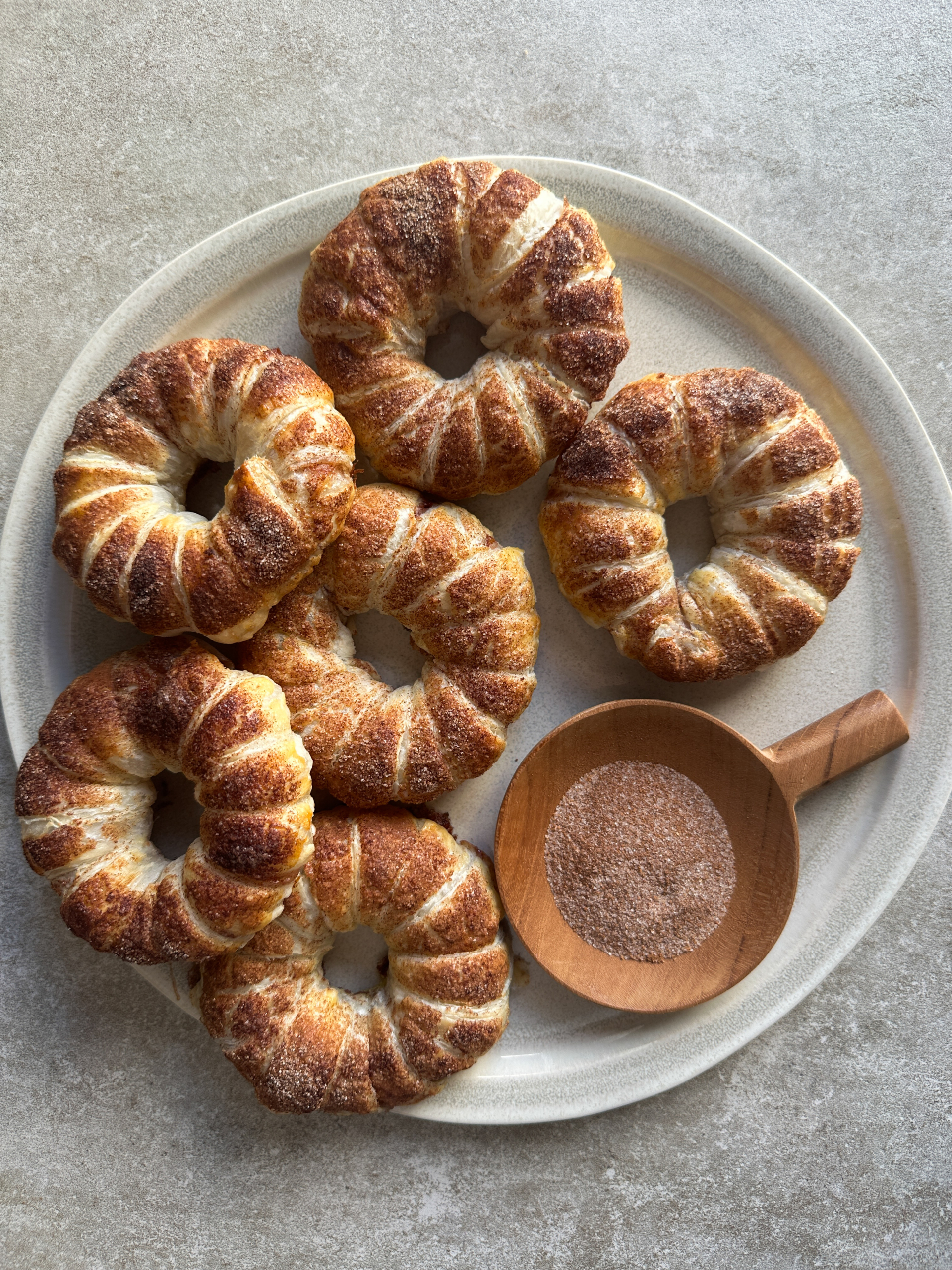 Apple Puff Pastry Doughnuts