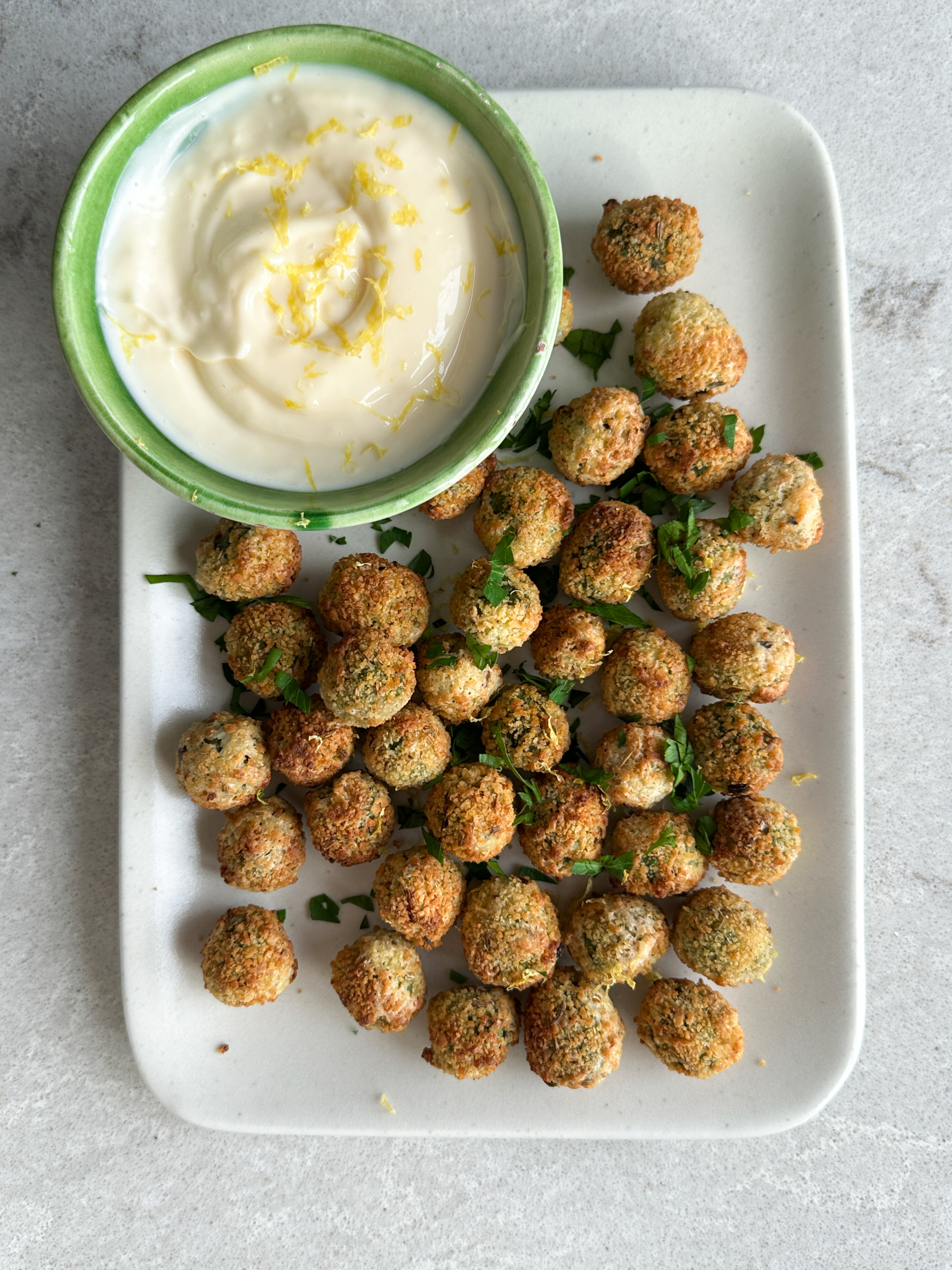 Crispy olives with Air Fryer