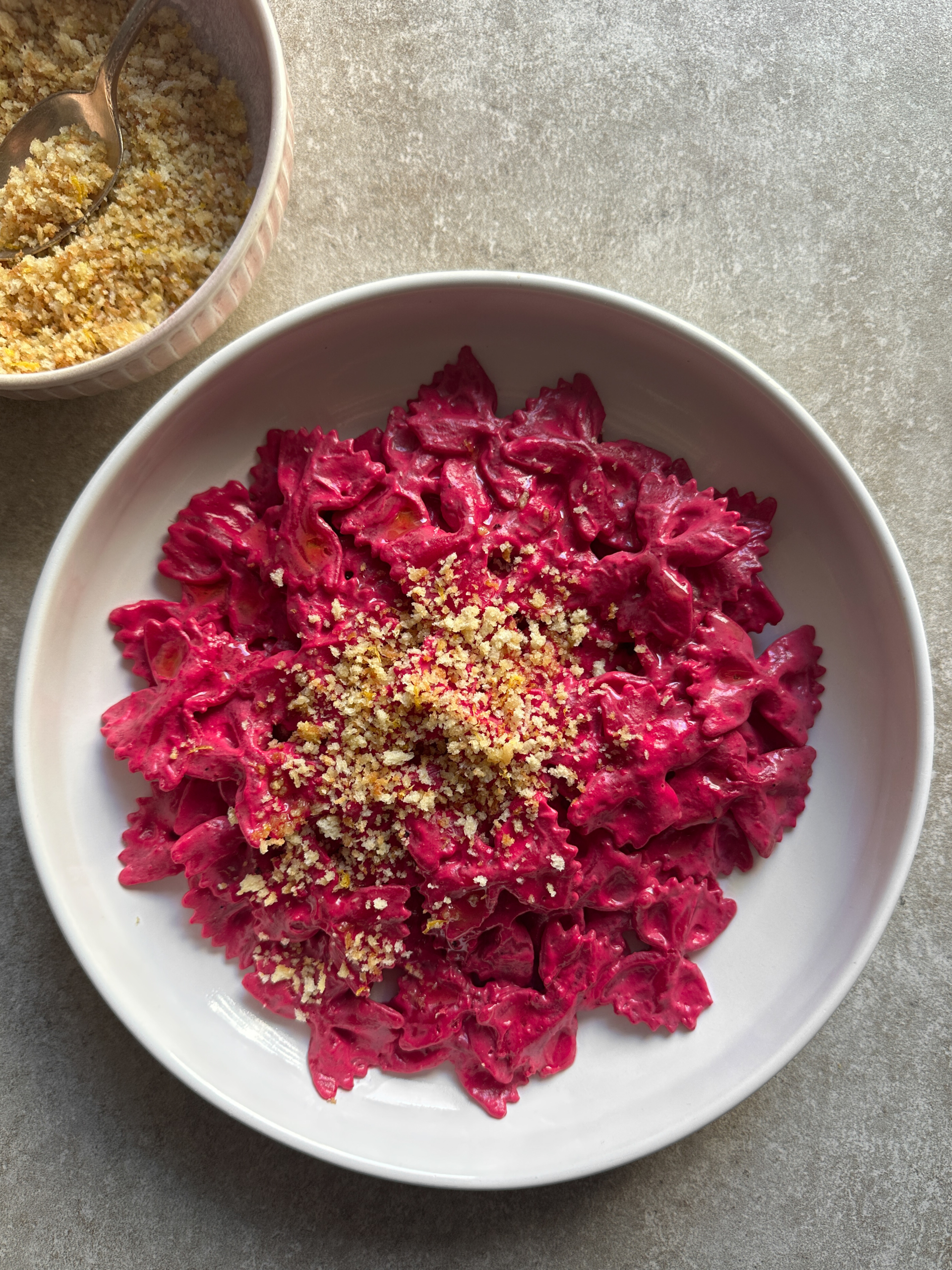 Roasted Beetroot Cream Pasta