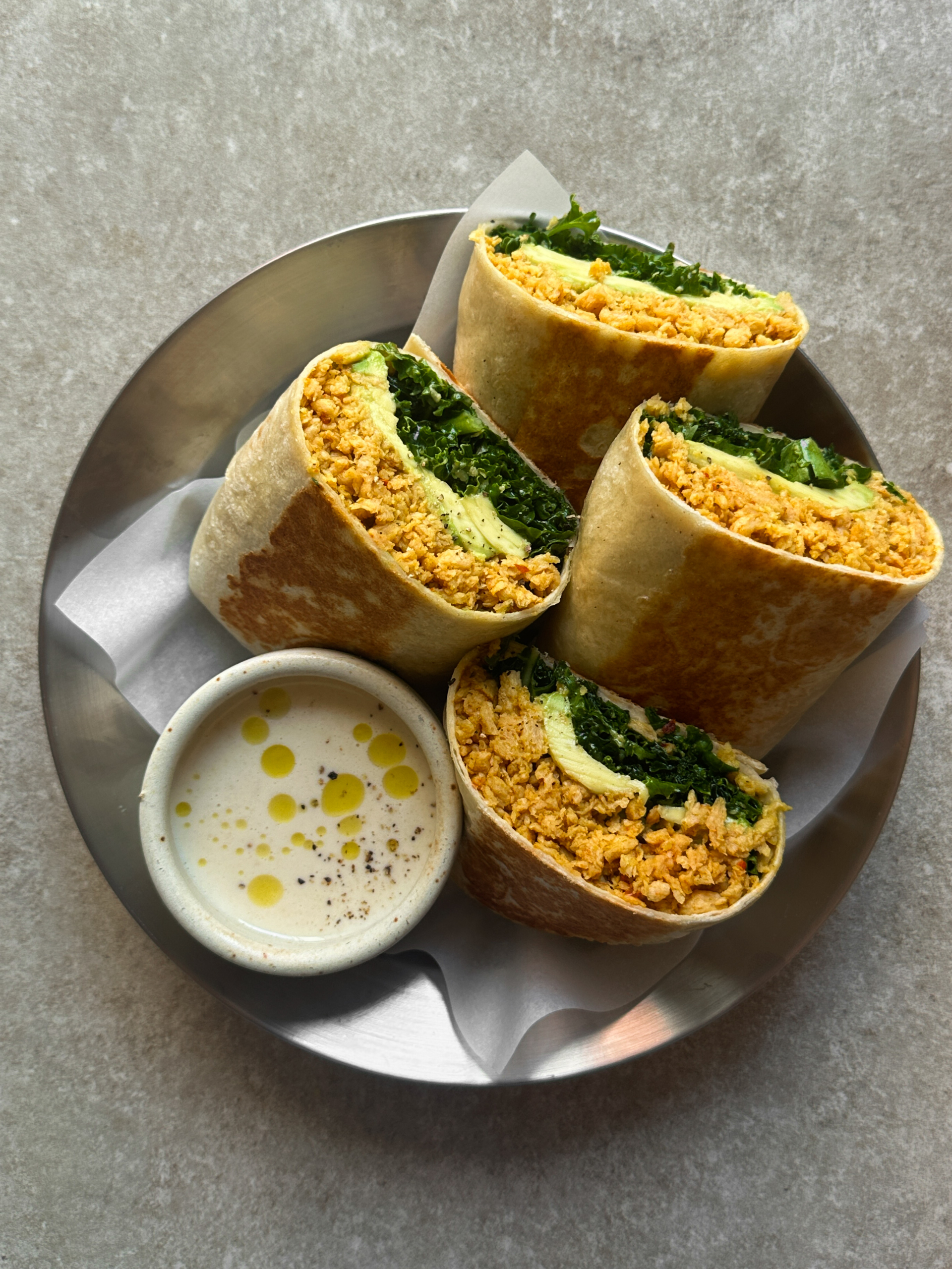 PVT, Kale and Avocado Breakfast Wrap