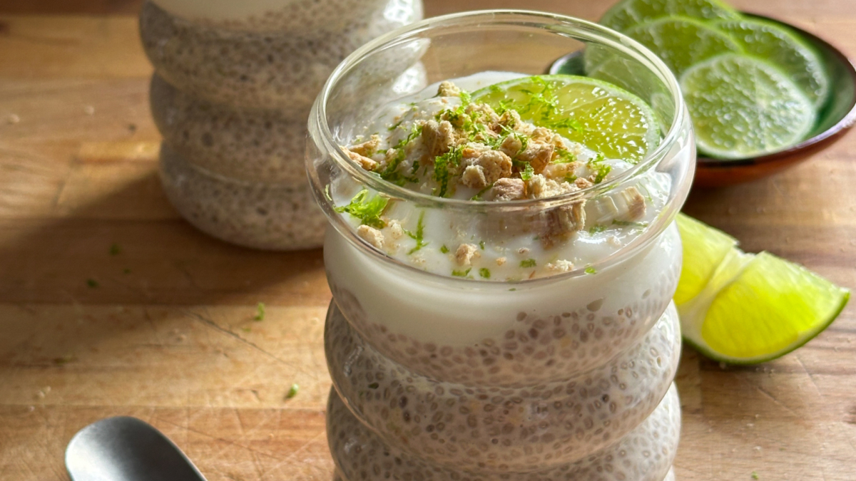 Pouding de chia façon key lime pie