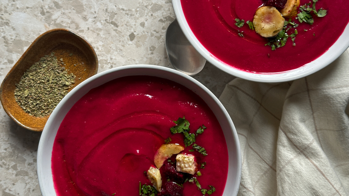 Potage de légumes racines