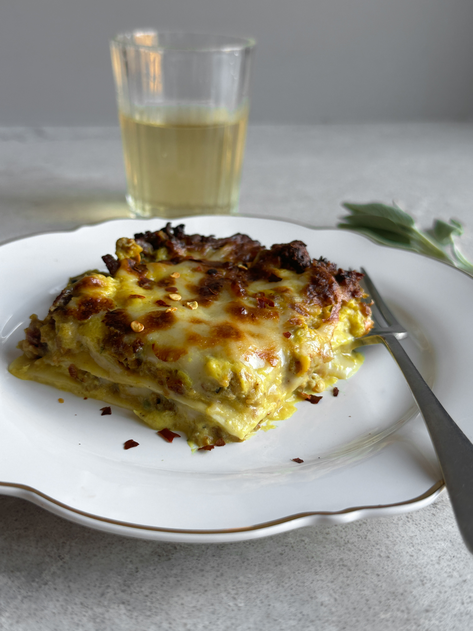 Lasagne à la courge Butternut et aux saucisses au Air Fryer