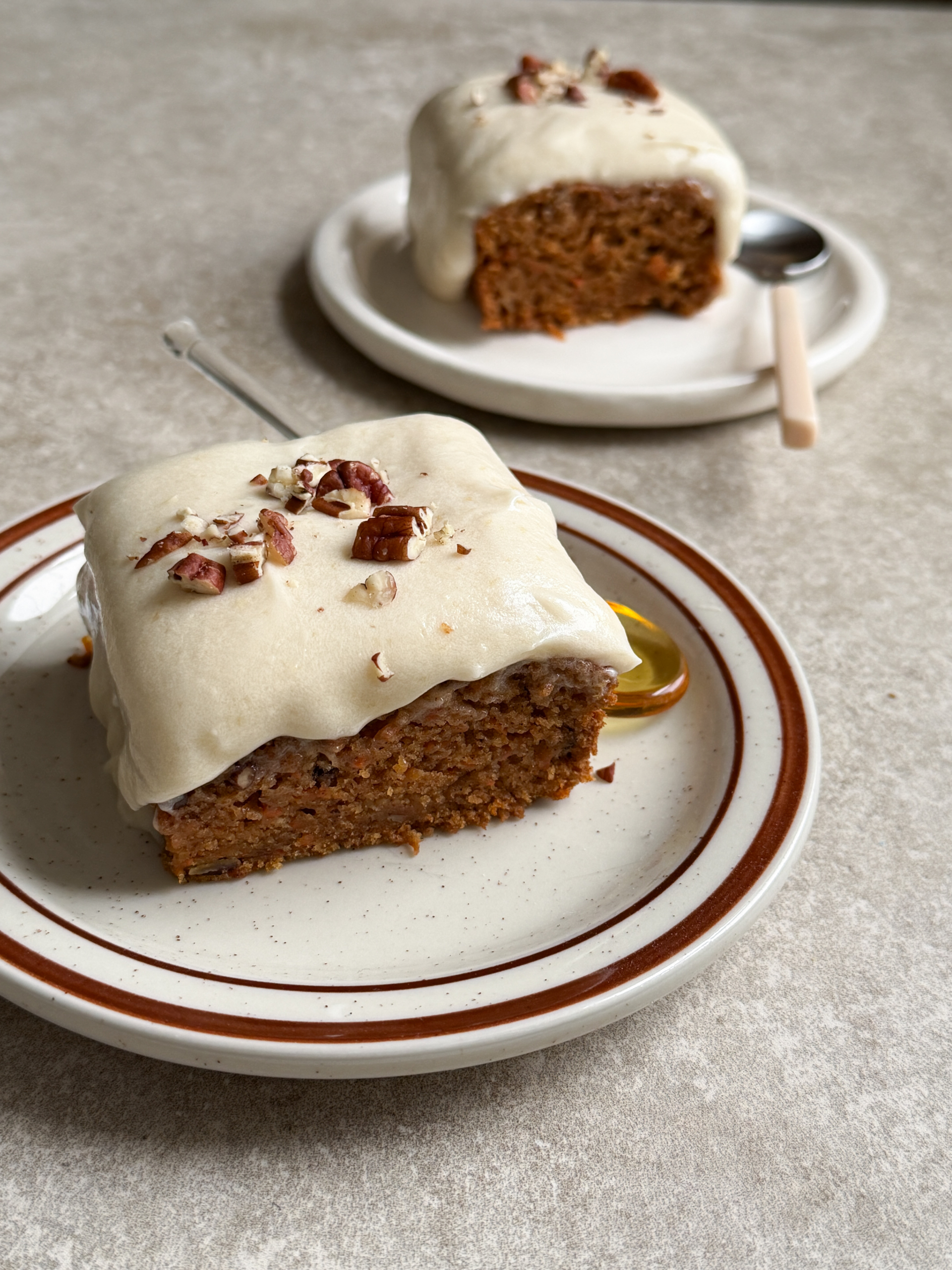 Gâteau aux carottes végétalien à l&rsquo;érable