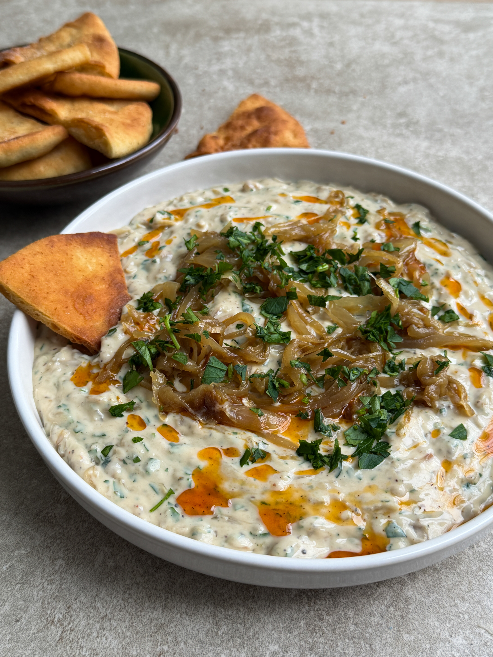 Caramelised Onion Yoghurt Dip