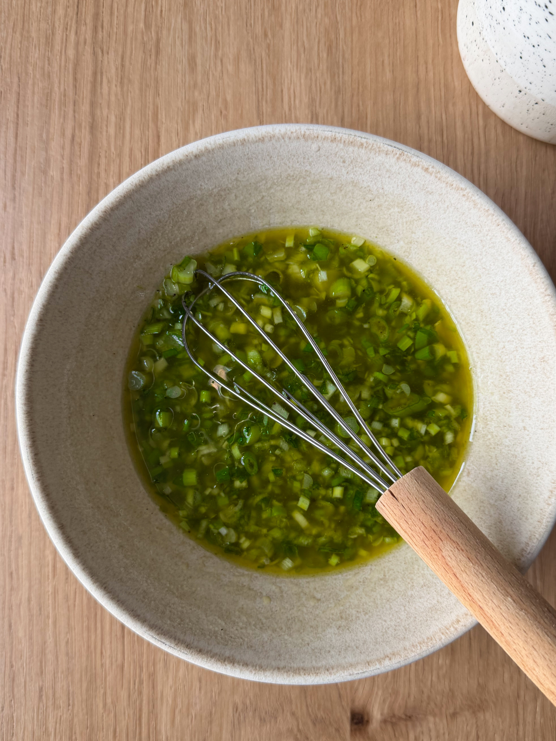 Green onion vinaigrette