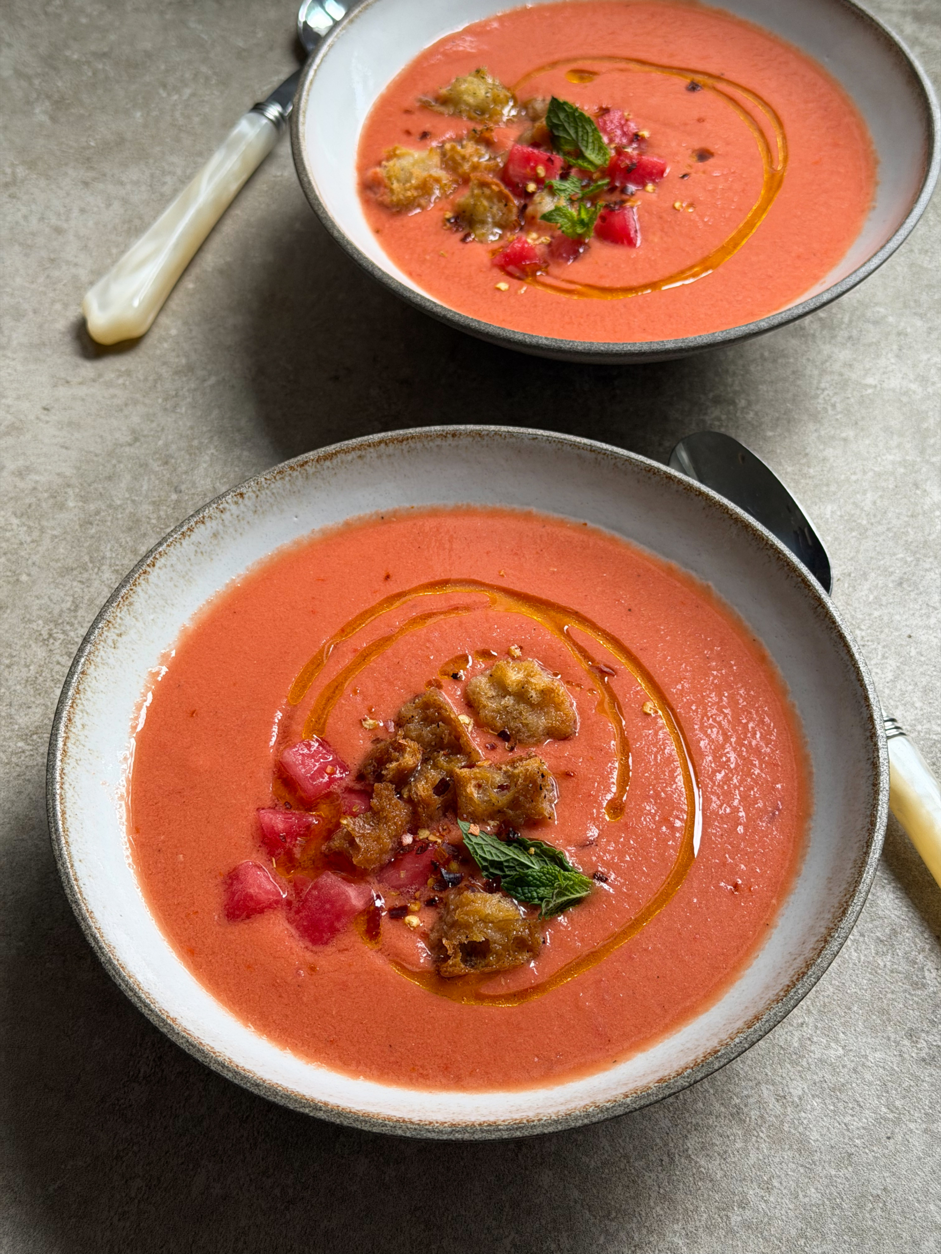 Gaspacho au melon d’eau