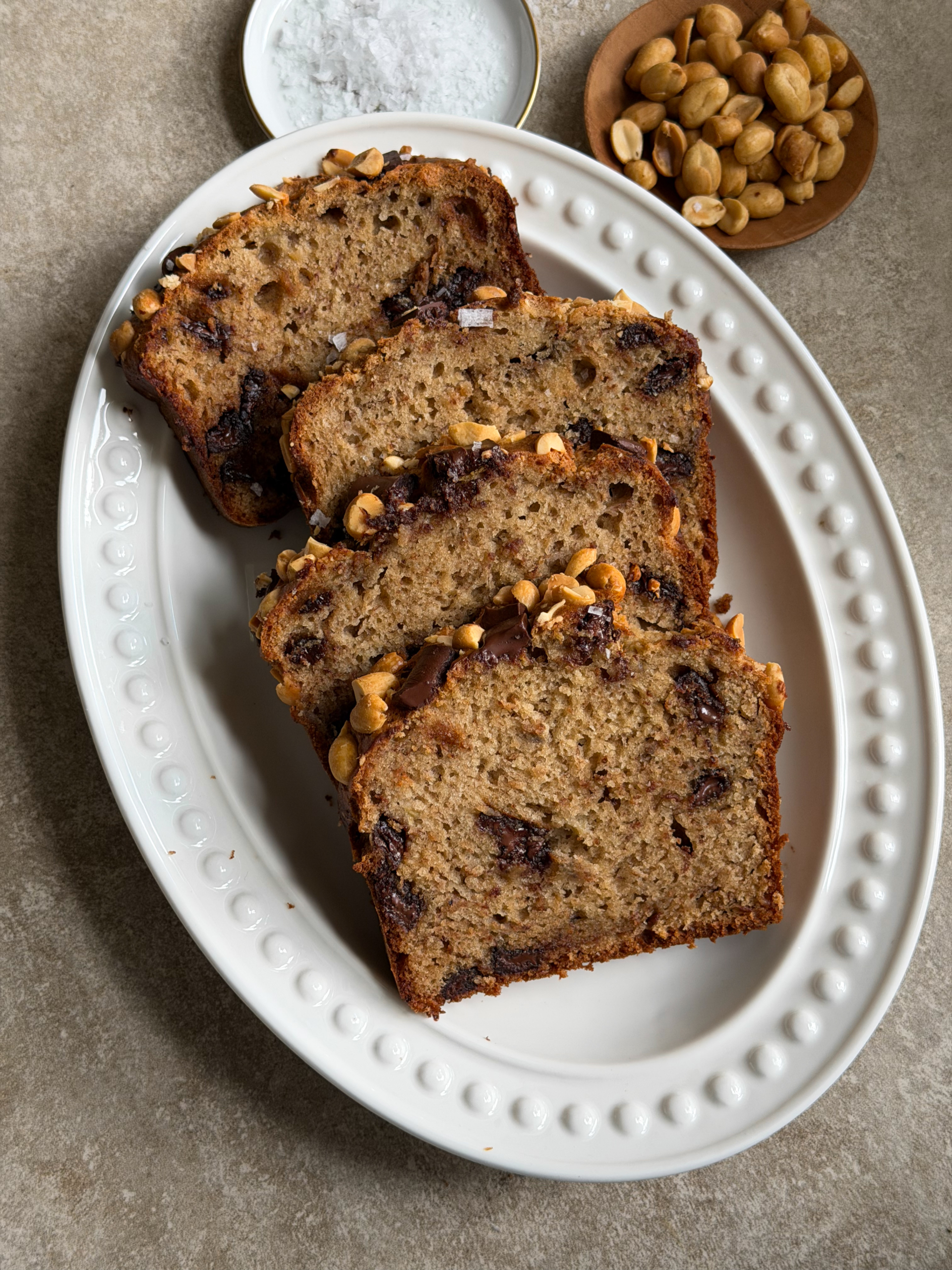 Banana, Peanut Butter, and Chocolate Bread